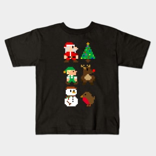 8 Bit Christmas Kids T-Shirt